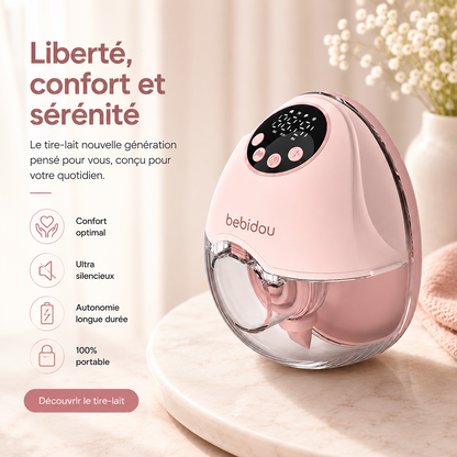 Bebidou Be'Libre™ - Tire lait mains libres solo