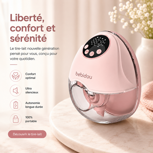 Bebidou Be'Libre™ - Tire lait mains libres solo